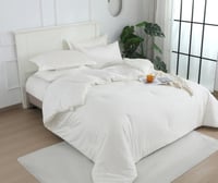 مفرش بشرى شتوي مفرد ونص أبيض عدد القطع 4