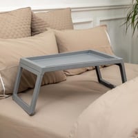 صينية تقديم بلاستيك رصاصي بأرجل قابلة للطي 54x36 س...