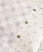 مفرش مضاوي مفرد ونص قطن كريمي متعدد الرسومات عدد ا...