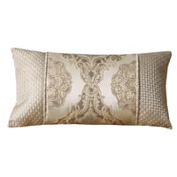 مفرش قيروان الفاخر مزدوج قطن جاكارد مطرز بيج ذهبي...