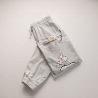 طقم بيجامة بناتي صيفية رصاصي فاتح