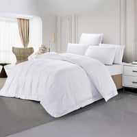 مفرش إلفين فندقي صيفي مزدوج أبيض فاخر 400 غرزة عدد...