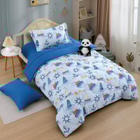 مفرش أطفال تيمون صيفي مفرد ونص أزرق سماوي متعدد ال...