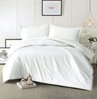 مفرش تفاؤل قطن أخضر فاتح