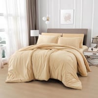 مفرش تولا شتوي فاخر كوين مقاس 200X150 سم مخمل بيج...