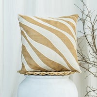 خدادية فيرونا تركي مربعة بحشوة مطرزة بيج 45 × 45 س...