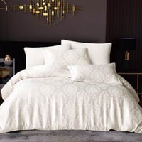 مفرش ناتشورال شتوي فاخر مزدوج مخمل جاكارد بيج عدد...