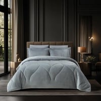 مفرش سها شتوي مفرد ونص رصاصي عدد القطع 4