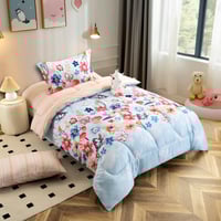 مفرش أطفال تيمون صيفي مفرد ونص سماوي متعدد الألوان...