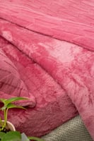 مفرش وعد شتوي فاخر مفرد ونص فرو موف عدد القطع 4