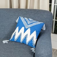 خدادية مربعة بحشوة متعددة الألوان مطرزة 40 × 40 سم