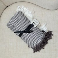 بطانية شال خفيفة بامبو رصاصي مقاس 120 × 152 سم