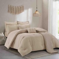 مفرش ويسبر صيفي مزدوج بيج عدد القطع 9