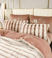 مفرش كلاود شتوي فاخر كوين مقاس 200X150 سم مخمل و ف...