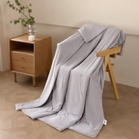 لحاف نداف بارد مزدوج صيفي رصاصي فاتح مقاس 230x180...