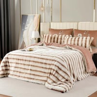 مفرش كلاود شتوي فاخر كوين مقاس 200X150 سم مخمل و ف...