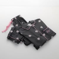 طقم بيجامة بناتي صيفية أسود