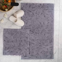 طقم دعاسة أرضية لوتس تركي فرو رصاصي عدد القطع 2