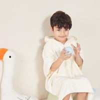 منشفة كابا أطفال ريفي بأزرار بلاستيك و غطاء رأس بي...