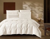 مفرش براجو قطن جاكارد فاخر كريمي