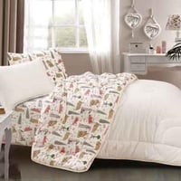 مفرش تورين أطفال صيفي مفرد و نص قطن سكري عدد القطع...