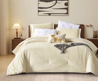 مفرش راما شتوي جاكارد كريمي