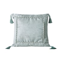 مفرش روما الفاخر مزدوج قطن جاكارد مطرز تركواز عدد...