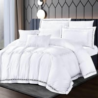 باكج فاخر 100% ( مفرش + طقم أرواب + 2 شمعة معطرة +...