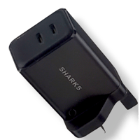 فيش منزلى منفذين تايب سي 45W PD من شركة Sharks