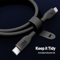 سلك سيليكون تايب سي الى لايتنينج سيليكون بقوة 60W...