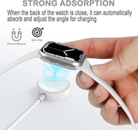 سلك ابل شاحن ساعة مغناطيسي بمنفذ تايب سي