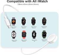 سلك ابل شاحن ساعة مغناطيسي بمنفذ تايب سي