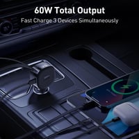 شاحن سيارة CarFlex مع كيبل تايب سي 60W مع سلك تايب...