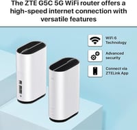 راوتر ZTE CPE G5C فائق السرعة 5G