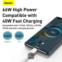 سلك Superior 66W تايب سي 1 متر من Baseus