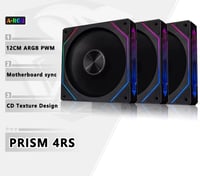 مروحه بريزم 4RS ARGB PC 120 مللي متر إنفينيتي 4PIN...