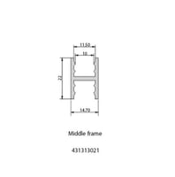 الإطار الأوسط طول 5 متر لون سلفر 431313021