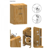 قفل اثاث خشب خابور القطر Ø16.5