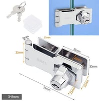 درفتين زجاج لون كروم 499021005