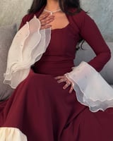 فستان عنابي