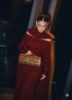 فستان انيق بتصميم فخم وخامه عاليه