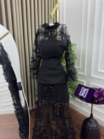 فستان اسود انيق