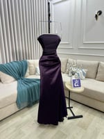 فستان أوف شولدر بنفسجي ملكي