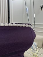 فستان أوف شولدر بنفسجي ملكي