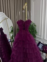 فستان سهره تل طبقات دبل کلوش