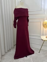 فستان عنابي