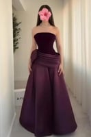 فستان سهره اوف شولدر لون ليلكي