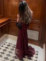 فستان سهره دانتيل تطريز كلوش