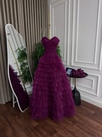 فستان سهره تل طبقات دبل کلوش