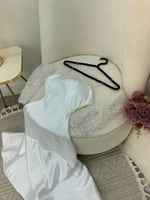 فستان ميد ابيض